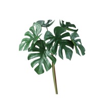 Lot de 6 petites feuilles de Monstera artificielles, plante verte d'intérieur, aménagement paysager mural, plante décorative