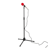 Vente Boom Arm Live Stage Broadcasting Studio Enregistrement Réglable Plancher Trépied Mic Clip Stands Trépied Noir Microphone Stand