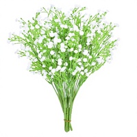 Karangan Bunga Baby's Breath 7 Cabang Buatan, Dekorasi Pernikahan Langit Berbintang, Ikat Tangan, Dekorasi Meja, Penjualan Langsung