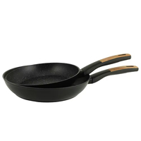 Ensemble de 8 ustensiles de cuisine en aluminium antiadhésif avec casserole, poignées en bakélite, compatible gaz et induction, passe au four, au micro-ondes et au lave-vaisselle