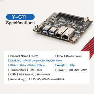 บอร์ดพัฒนาอุตสาหกรรม Orin NX AI พร้อมพอร์ต USB*4 บอร์ดพัฒนา Orin Nano Carrier Board Plink Y-C11 บอร์ดพัฒนา Mini PCIe Jets - Product Image 4