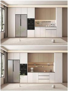 ตู้ไซด์บอร์ดไม้แบบตั้งพื้นทันสมัย มีประตูบานเลื่อน สำหรับห้องรับประทานอาหาร เฟอร์นิเจอร์บ้านสำหรับอพาร์ตเมนต์ - Product Image 5