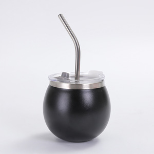 280ml 8oz logotipo personalizado 280ml Argentina Yerba Mate taza de té forma de huevo de acero inoxidable aislado al vacío redondo Mate vaso de <span class=keywords><strong>vino</strong></span> - Product Image 1