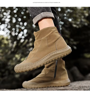 Botas de Trabajo de Seguridad Casuales y Transpirables para Hombre, Diseño Moderno con Cordones, Antideslizantes y Versátiles para Otoño - Product Image 4