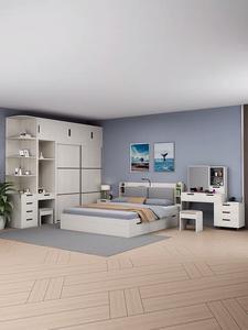 Set di Mobili Semplici e Moderni per Camera da Letto in Legno per Hotel a 5 Stelle Letto Matrimoniale King Size - Product Image 4