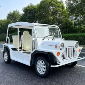 Voiture électrique de tourisme rétro miniature 4 places avec auvent solaire, vente en gros d'usine, couleur personnalisée - Product Image 2