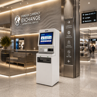 Kiosque tactile sur pied Jinrui FCM-501T 19 pouces, leader de l'industrie, pour aéroport, hôtel, centre commercial, machine de change de devises