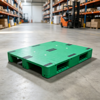 Palette en plastique industrielle 1500X1500MM avec coussin en caoutchouc antidérapant pour le stockage et l'expédition en entrepôt