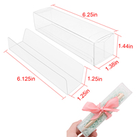 Boîtes à dragées transparentes en PET, boîtes en plastique transparentes rectangulaires pour chocolats, truffes, macarons, emballages pour fêtes de Noël et d'anniversaire