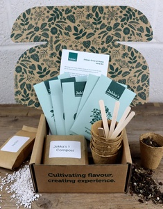 Kit de Inicio de Jardín con Bolsa de Ensalada de Hierbas Orgánicas Ecológicas, Flores Artificiales Gigantes para Uso en Escritorio o Suelo con Macetas Colgantes - Product Image 4