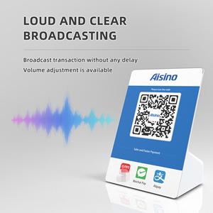 Hộp SoundBox Thanh Toán Bằng Mã QR Ailino 4G/WIFI Q181 MSME Giá Đỡ Bộ Sưu Tập Ví Điện Tử Với Loa Phát Thanh Bằng Giọng Nói Dành Cho Thanh Toán Kỹ Thuật Số - Product Image 2