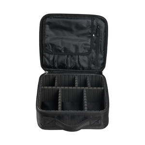 Bolsa de maquillaje popular para mujer, negra, de gran capacidad, con cierre de cremallera, organizador de cosméticos portátil, estuche de almacenamiento para productos de cuidado de la piel para viaje - Product Image 5