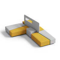 Meilleur prix – Ensemble de réception modulaire personnalisable en tissu, mousse haute densité, moderne, pour bureaux commerciaux, hôtels, halls d'accueil et espaces publics.