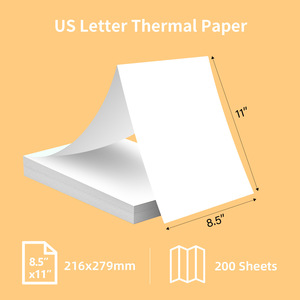 Papel Térmico Jinlan Personalizado para <span class=keywords><strong>Fax</strong></span>, Formato A4 (8.27x11.69") y US Letter (8.5x11"), 100% Pulpa <span class=keywords><strong>de</strong></span> Madera, Hojas en Z, Jumbo - Product Image 2