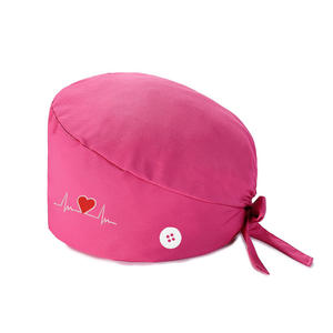 Chapeau chirurgical moderne minimaliste en coton réutilisable et lavable, unisexe, type bouffant, pour les professionnels de la santé - Product Image 1