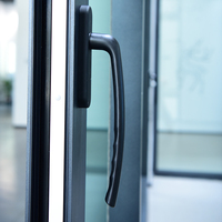 Desain Baru penggunaan komersial pintu & pintu geser multi panel keamanan dan eksterior kaca geser