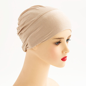 Turbante Hijab de Algodón Suave para Mujer Musulmana, Gorros Interiores Multicolores con Elástico en la Parte Trasera, Gorros Inferiores de Jersey Elástico - Product Image 5