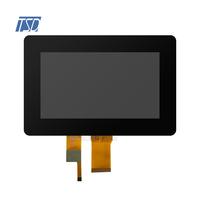 7 ''7 pulgadas Air Tape Bonding 1024x600 Resolución IPS LVDS USB I2C Interfaz LCD Pantalla táctil