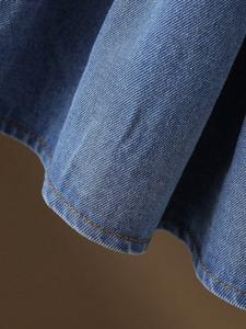 2026 новая детская одежда белая Повседневная дышащая куртка с длинным рукавом с принтом жемчужная джинсовая юбка - Product Image 5