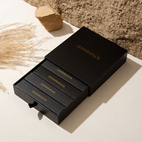 Boîte à parfum personnalisée, boîte d'échantillons de parfum, boîtes d'emballage cadeau, logo noir, FSC Lionwrapack