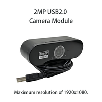 Module de caméra USB2.0 UVC LLGCAM 2MP 1080P avec boîtier, reconnaissance faciale 100 °   Objectif FOV 4,13 mm Obturateur à rouleau 120x27 mm