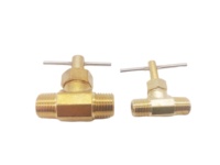 HT. Vanne à aiguille réductrice en laiton forgé 1/4'' MIP x MIP, sans plomb, zéro fuite, résistante aux produits chimiques, modèle basse pression