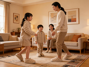 Pantuflas Unisex para Mujer y Hombre, Antideslizantes, Afelpadas, Cálidas, Ajustables, con Cordón - Product Image 5