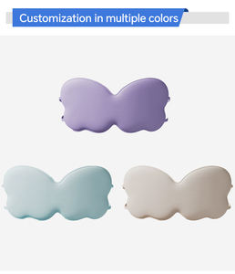 หน้ากากปิดตาลายผีเสื้อที่ปิดตาแบบโค้ง3D พักลึกหน้ากากปิดตาพร้อมผ้าพันแผลยืดหยุ่นปรับได้สำหรับหมอนข้าง - Product Image 5