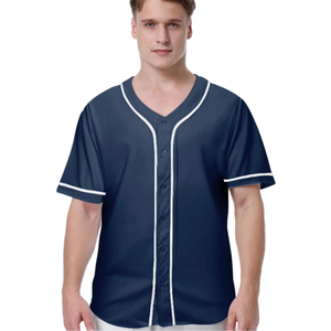 Men's Short Sleeve <b>Baseball</b> Jersey Button Front Moisture Wicking Regular Fit Solid Color Sports Apparel - Product Image 1