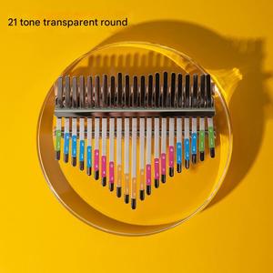 Kalimba en cristal rond en gros, <span class=keywords><strong>piano</strong></span> à pouce, 21/17 tons, kalimba en cristal arc-en-ciel, marimba, cadeau d'anniversaire pour les amoureux, les étudiants - Product Image 6