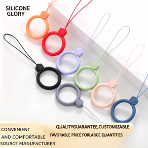 Cordon de téléphone en silicone, sangle anti-perte pour clé USB, cordon de poignet multifonctionnel court, ornement pour coque de téléphone - Product Image 1