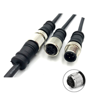 Connecteur électrique de montage sur panneau de série automobile DIN M8 3 broches étanche IP67/IP68 personnalisé