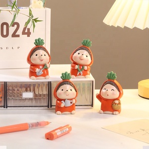 ROOGO โมเดลเรซิ่นรูปเม่นในชุดแครอท สไตล์แฟชั่นเรี<span class=keywords><strong>ย</strong></span>บง่า<span class=keywords><strong>ย</strong></span> ของตกแต่งสวนแนวการ์ตูน ของประดับตกแต่งโต๊ะทำงาน สำหรับบ้าน สำนักงาน ของขวัญ - Product Image 6