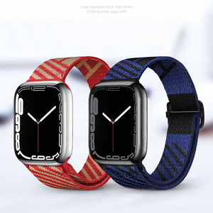 Correa de reloj de nailon tejido para saltar deportivo 49mm 44mm 45mm para Smart <span class=keywords><strong>IWatch</strong></span> Series <span class=keywords><strong>3</strong></span> 4 5 6 7 8 SE Ultra banda de repuesto - Product Image 2