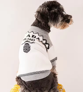 Suéter de Invierno para Mascotas con Diseño Europeo y Americano, con Letras y Patrones Geométricos a la Moda, para <span class=keywords><strong>Perros</strong></span> Pequeños/Medianos (<span class=keywords><strong>Schnauzer</strong></span>/Corgi) - Product Image 6