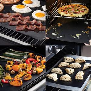 Tapis de cuisson réutilisable en tissu de 0,3 mm d'épaisseur, résistant à la chaleur, imperméable, antiadhésif, de qualité alimentaire, pour barbecue au <span class=keywords><strong>charbon</strong></span> de bois, cuisine extérieure - Product Image 4