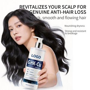Private Label Natural Vegan Sulfate Free Ghk-cu Copper Peptide <strong>Hair</strong> Growth Shampoo Anti Dandruff - Product Image 1