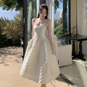 ชุ<span class=keywords><strong>ด</strong></span>เดร<span class=keywords><strong>ส</strong></span>กระโปรงยาวผ้าแจ็คการ์ดลายใหม่สำหรับฤ<span class=keywords><strong>ด</strong></span>ูร้อน <span class=keywords><strong>ส</strong></span>ไตล์หรูหราเบาๆ <span class=keywords><strong>ส</strong></span>ำหรับผู้หญิง ขายส่งเสื้อผ้า - Product Image 1