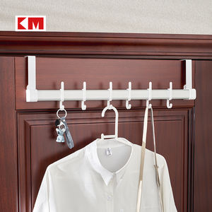 Км TR03, безударная вешалка для задней двери из алюминиевого сплава с 6 крючками для подвешивания одежды и головных уборов - Product Image 2