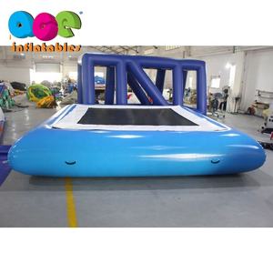 Plataforma de trampolín de salto inflable lago mar personalizado juego de parque acuático inflable trampolín de agua inflable - Product Image 2