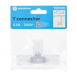 Connettore a T per strisce LED da 10 mm, circuito integrato, ideale per creare derivazioni nei sistemi di illuminazione a LED. - Product Image 3