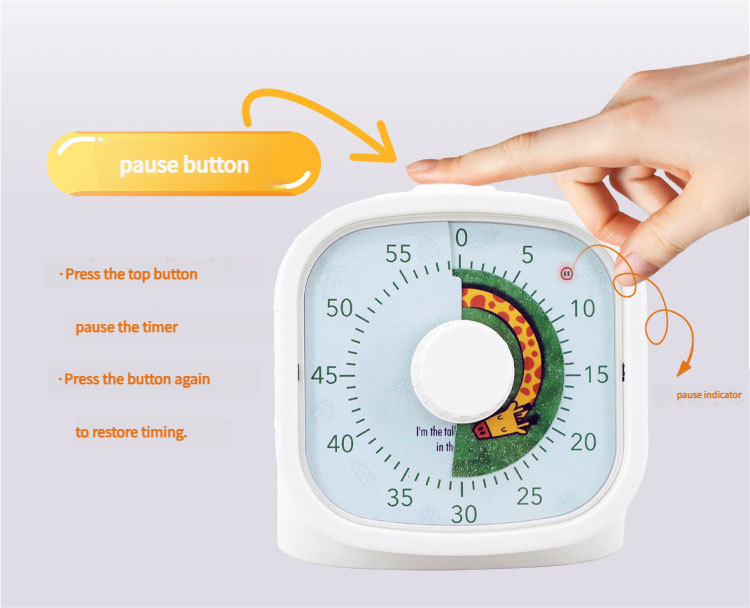 8-Inch Square Oversize Mechanical Kitchen Timer Clock Music Ring Alarm Durable for Kids Adults Magnetic Backing for Cooking