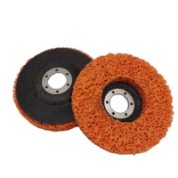 Disques de décapage et de finition orange de 4, 4,5, 5, 6 et 7 pouces, spécialisés pour le décapage rapide de la rouille et la finition des surfaces