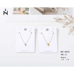 Tobillera de acero inoxidable con letra B, joyería de moda para mujer, 6 mm de ancho, paquete de 12 piezas - Product Image 1