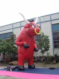 26ft (8m) quảng cáo bơm hơi quái vật khổng lồ Tức Giận bò Đỏ - Product Image 3
