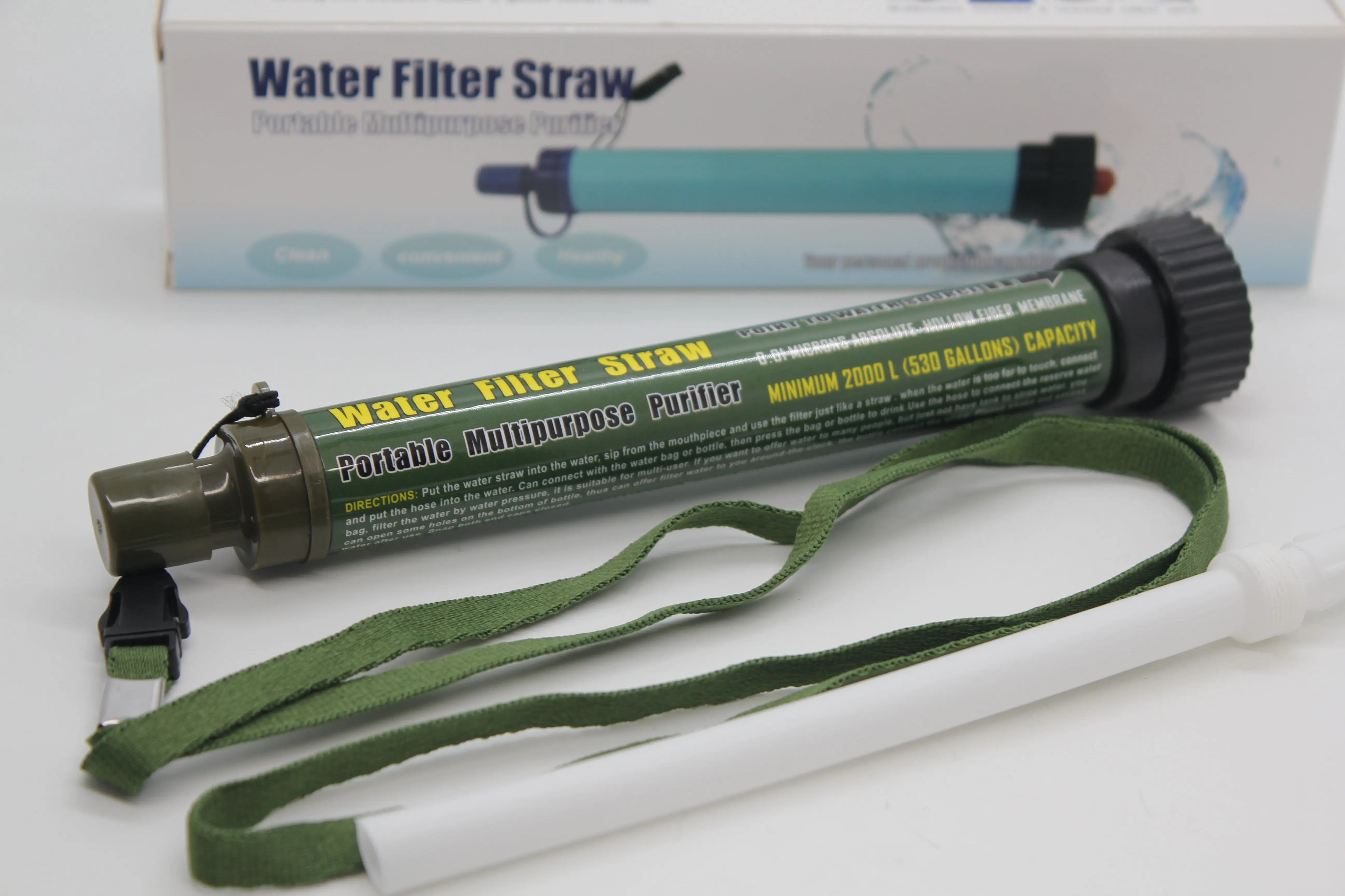 Wasserfilter tragbar für draußen Camping Bushcraft Überleben tragbarer doppelfilter