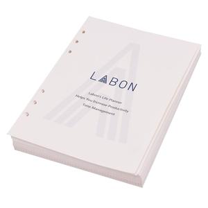 LABON 6 Ring Business Binder a fogli mobili A5 <span class=keywords><strong>A6</strong></span> pianificatore di stampa Agenda Organizer per Notebook in pelle - Product Image 3