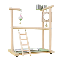 Support d'activités pour perroquet en bois de poivre du Sichuan, structure d'escalade pour oiseaux, balançoire, échelle, jouet à mâcher, divertissement autonome, anti-ennui, fournitures pour oiseaux