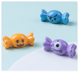 Vente en gros Micro 3D Résine Halloween Bonbons Sucette Bonbons Bonbons Breloques Alimentaires Blind Lucky Bag Figure Mignon Petit Enfant MiniatureToy - Product Image 4