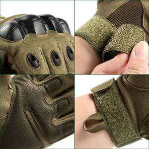 Lupu Guantes de cuero tácticos de medio dedo para trabajo de seguridad de protección de manos al aire libre de alta calidad para hombres - Product Image 2